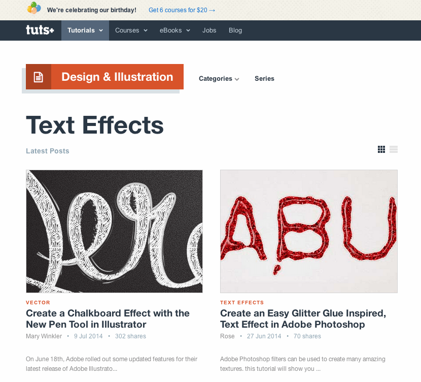 Texteffekte in Photoshop und Illustrator