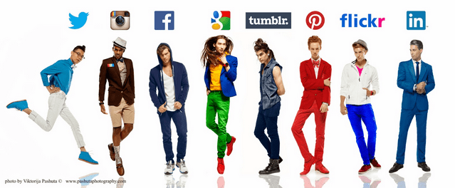 Wie würde es aussehen wenn Social Networks Menschen wären? Ein Fotoshooting…
