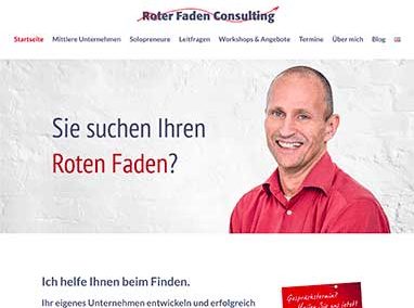 Roter Faden Consulting WordPress Seite