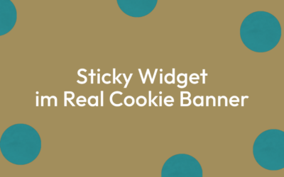 Sticky Widget für das Real Cookie Banner in WordPress