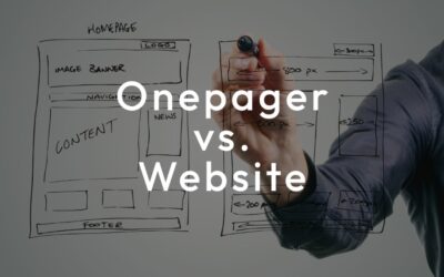 Onepager vs. klassische Website: Was ist die richtige Wahl für dein Projekt?